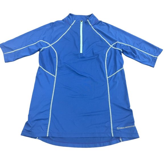 Noble Outfitters Blue Compression SS Top, Size M - Picture 1 of 7